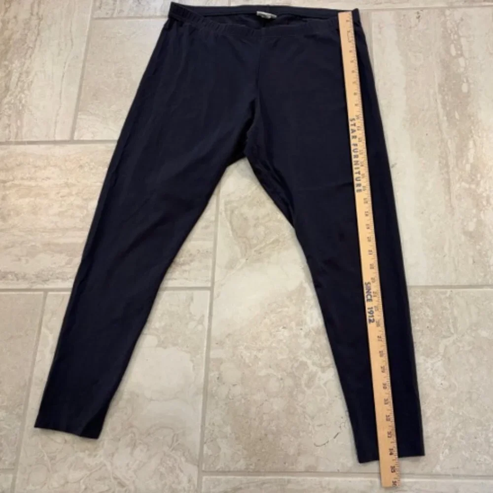 J Jill Pima Ankle Leggings Womens Large Dark Gray Pima Cotton Comfy Casual - Picture 5 of 6